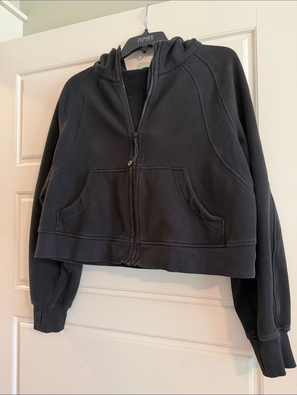 lululemon athletica Black Cropped Zip Hoodie
